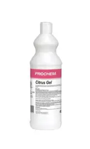 Prochem UK - Citrus Gel - A citrus solvent and detergent based liquid gel spot remover for oil, grease, tar, gum and other oily spots on carpet and fabrics